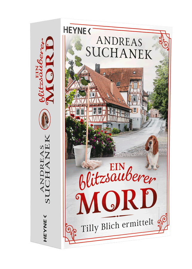 Tilly Blich - Buch 1 - Ein blitzsauberer Mord von Andreas Suchanek. Erschienen bei Heyne.